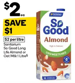 Woolworths Sanitarium So Good Almond offer