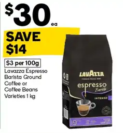 Woolworths Lavazza Espresso Barista Ground Coffee offer