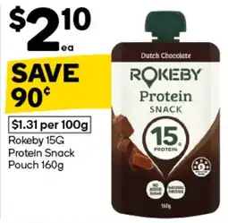 Woolworths Rokeby Protein Snack offer