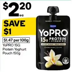 Woolworths YoPRO Protein Yoghurt offer