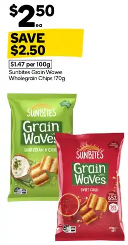 Woolworths Sunbites Grain Waves Wholegrain Chips offer