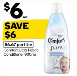 Woolworths Comfort pure Fabric Conditioner offer