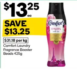 Woolworths Comfort Laundry Fragrance Booster Beads offer