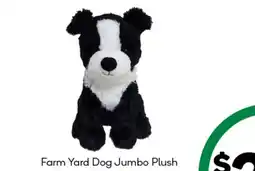 Woolworths Farm Yard Dog Jumbo Plush offer
