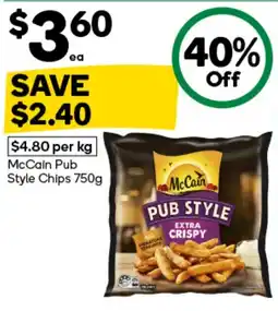 Woolworths McCain Pub Style Chips offer