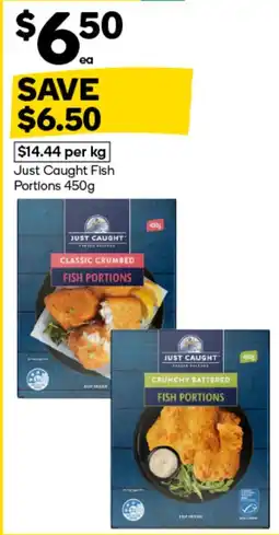Woolworths Just Caught Fish Portions offer