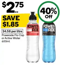 Woolworths Powerade Flo Cap or Active Water offer