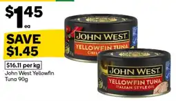 Woolworths John West Yellowfin Tuna offer