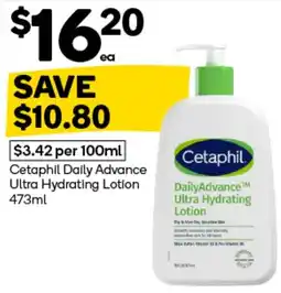 Woolworths Cetaphil DailyAdvance Ultra Hydrating Lotion offer