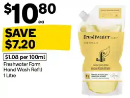 Woolworths Freshwater Farm Hand Wash Refill offer