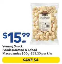 Ritchies Yummy Snack Foods Roasted & Salted Macadamias offer