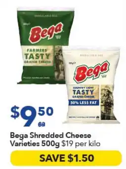 Ritchies Bega Shredded Cheese Varieties offer
