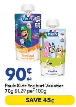 Ritchies Pauls Kids Yoghurt offer