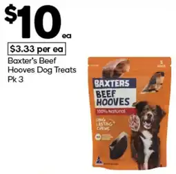 Woolworths Baxter's Beef Hooves Dog Treats offer