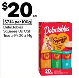 Woolworths Delectables Squeeze Up Cat Treats offer