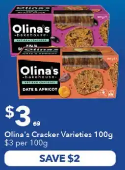 Ritchies Olina's Cracker Varieties offer