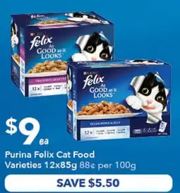 Ritchies Purina Felix Cat Food Varieties offer