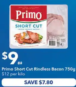 Ritchies Primo Short Cut Rindless Bacon offer