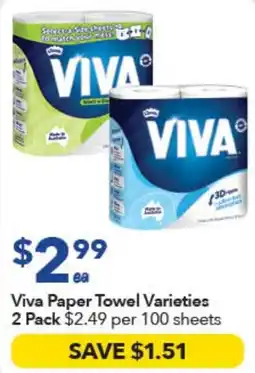 Ritchies Viva Paper Towel Varieties offer