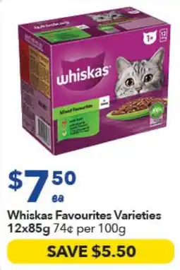 Ritchies Whiskas Favourites Varieties offer