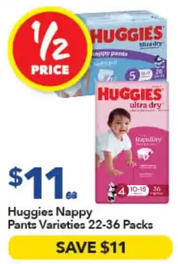 Ritchies Huggies Nappy Pants Varieties offer