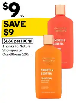 Woolworths Thanks To Nature Conditioner offer