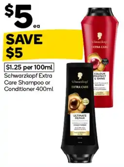 Woolworths Schwarzkopf Extra Care Shampoo or Conditioner offer