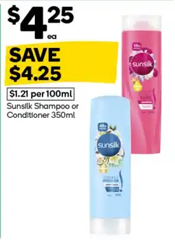 Woolworths Sunsilk Shampoo or Conditioner offer