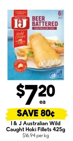Drakes I & J Australian Wild Caught Hoki Fillets offer
