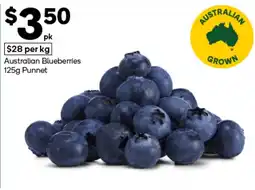 Woolworths Australian Blueberries offer