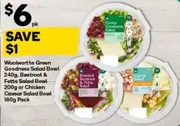 Woolworths Woolworths Green Goodness Salad Bowl offer