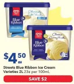 Ritchies Streets Blue Ribbon Ice Cream Varieties offer