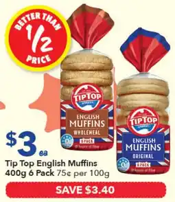 Ritchies Tip Top English Muffins offer