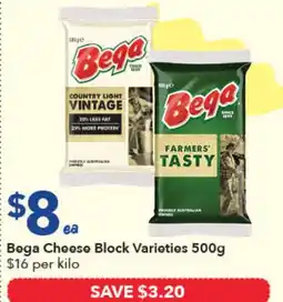 Ritchies Bega Cheese Block Varieties offer