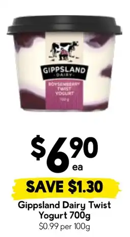 Drakes Gippsland Dairy Twist Yogurt offer