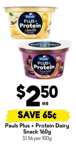 Drakes Pauls Plus + Protein Dairy Snack offer