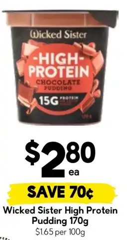 Drakes Wicked Sister High Protein Pudding offer
