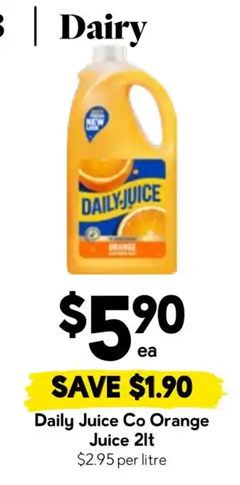 Daily Juice Co Orange Juice