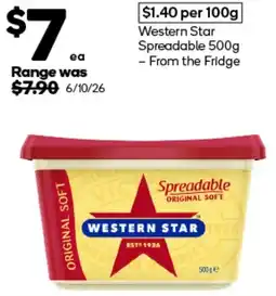 Woolworths Western Star Spreadable offer