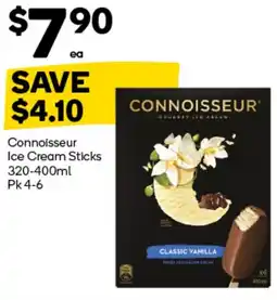Woolworths Connoisseur Ice Cream Sticks offer