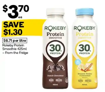 Woolworths Rokeby Protein Smoothie offer