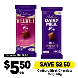 Drakes Cadbury Block Chocolate offer