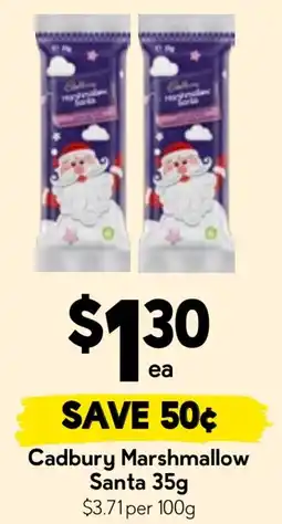 Drakes Cadbury Marshmallow Santa offer