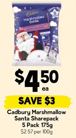 Drakes Cadbury Marshmallow Santa Sharepack offer