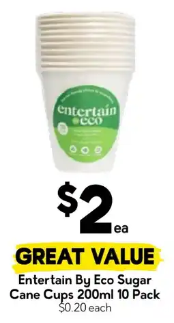 Drakes Entertain By Eco Sugar Cane Cups offer