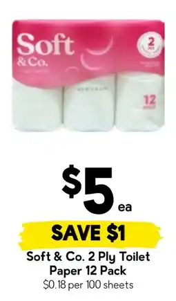 Drakes Soft & Co. 2 Ply Toilet Paper offer