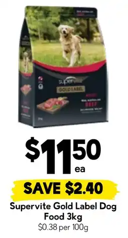 Drakes Supervite Gold Label Dog Food offer