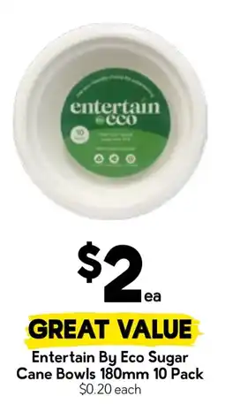 Drakes Entertain By Eco Sugar Cane Bowls offer