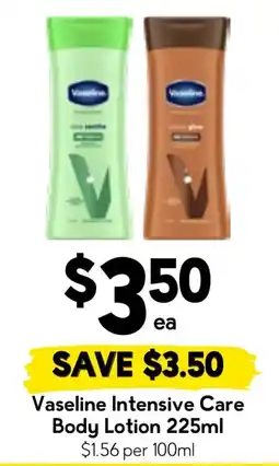 Drakes Vaseline Intensive Care Body Lotion offer