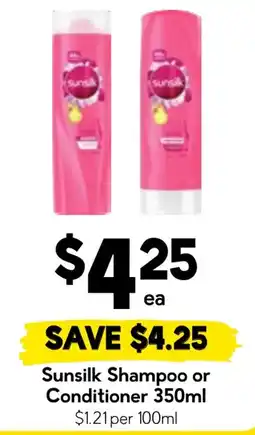 Drakes Sunsilk Shampoo or Conditioner offer